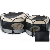 Petcozife cat playpen 71x24 setup offers ample space for lounging and play