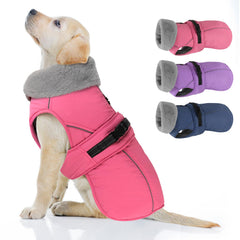 PETDSH dog coat with warm fleece lining provides cozy warmth for outdoor adventures.
