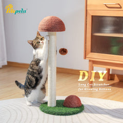 PETEPELA Cat Scratching Post two heights supports different climbing needs