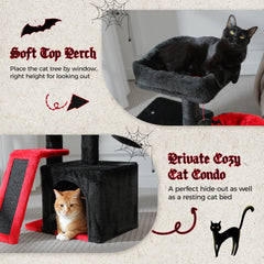 PETEPELA removable flower bed perch adds a charming resting spot for kittens.
