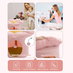 PETEPELA top bed with ultra-soft carpeting enhances lounging comfort