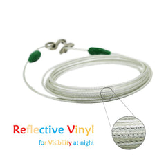 Petest reflective vinyl cover boosts visibility at night for safety.