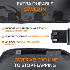 PetEvo door protector resists scratches and keeps doors clean after adventures.