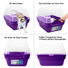 Petfamily space-capsule design interior provides room to turn and reduce scatter.