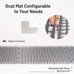 Petfolio cat spike mat close-up showing 1-inch spikes for deterrence