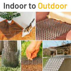 Petfolio scat mat includes staples and zip ties for easy installation.