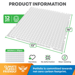 Petfolio spike mat close-up shows durable 1-inch spikes for humane deterrence.