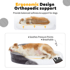 PetFun waterproof cover on a dog bed for easy cleanup