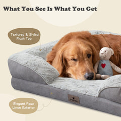 PetFun XL removable cover demonstrates washable, waterproof protection for the foam core