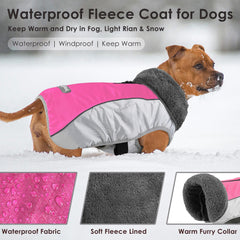 Petglad coat thick fleece lining provides warm, cozy comfort on cold walks.