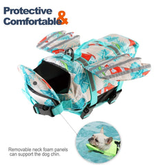 Petglad Wings life vest side view showing adjustable straps for secure fit.