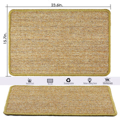 Pethave Cat Scratcher Mat Velcro tape attachment keeps mat in place, reducing slips