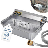 PETHIND automatic water dispenser outdoors showing 1Gal capacity for steady pet hydration