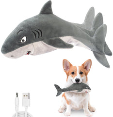 Petiepaw flopping fish toy wiggle motion promotes active play for dogs.