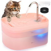 Petilog cat fountain with faucet-like water flow to entice drinking