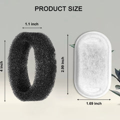 Petilog four-layer filtration close-up shows activated carbon and non-woven fabric for cleaner water.