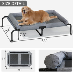 PETIME removable bolsters provide secure edges and easy cleaning.
