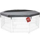 PETIME top cover fits 8-panel dog playpen securely for outdoor use