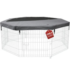 PETIME top cover fits 8-panel dog playpen securely for outdoor use