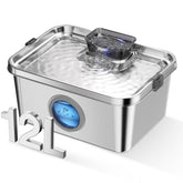 PETIMI dog water fountain wide mouth for easy filling and cleaning