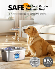 PETIMI 304 stainless steel construction for durable, safe drinking.