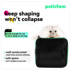 petisfam Quick-in Cat Carrier front view shows top-entry design