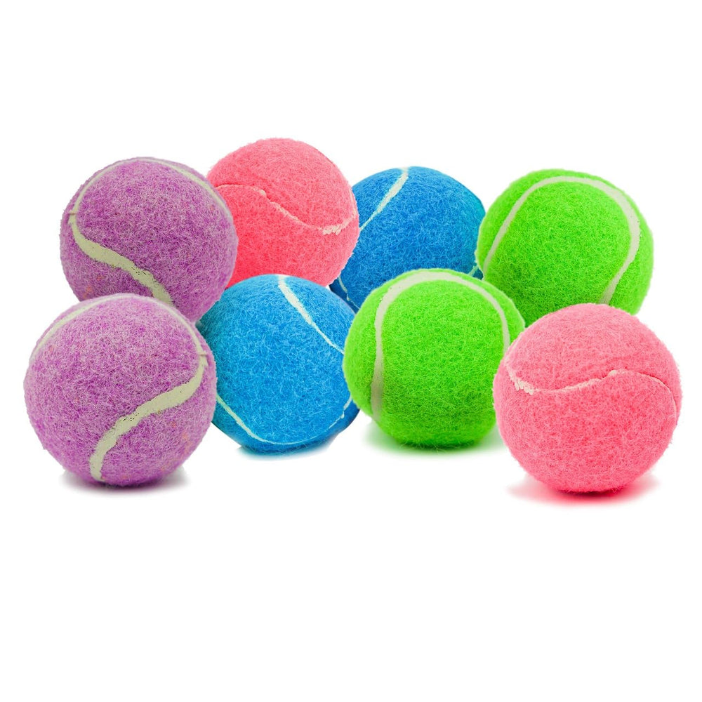 Petite Paws mini tennis ball blue, easy indoor fetch for small dogs