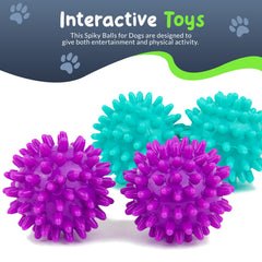 Petite Paws spiky ball closeup shows durable non-toxic spike texture