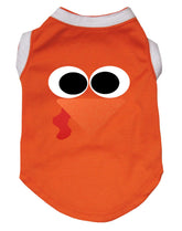 Petitebella cute turkey-face puppy shirt front view highlighting playful design and comfy cotton fit.