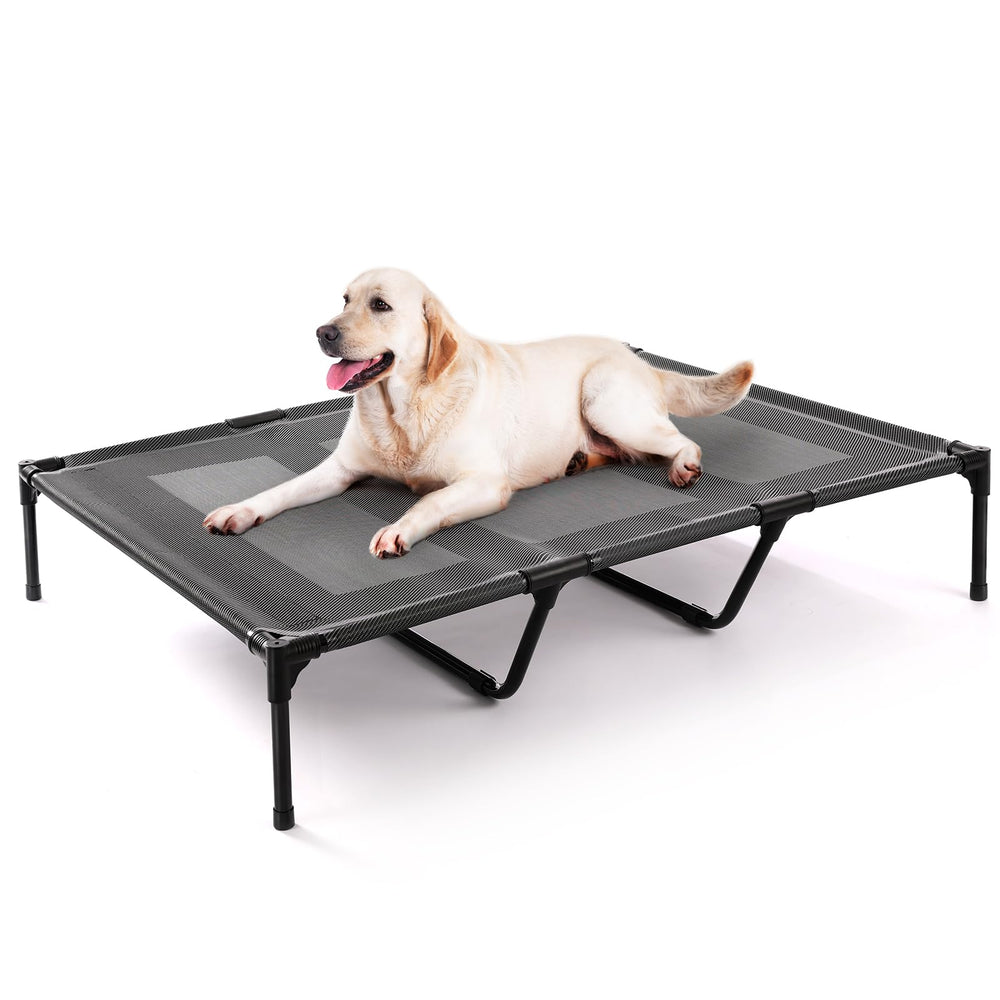 Petizer 48in elevated dog bed outdoor cot provides strong support for large breeds