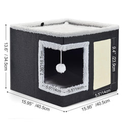 Petizer cat bed foldable design for easy storage and transport.