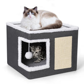 Petizer cat bed private hideaway entrance for a secure, cozy retreat.