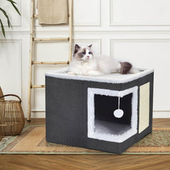 Petizer cat bed reversible cushions for year-round comfort and cooling warmth.