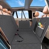 PetJoy five-in-one hammock design protects back seat during road trips with secure, versatile coverage
