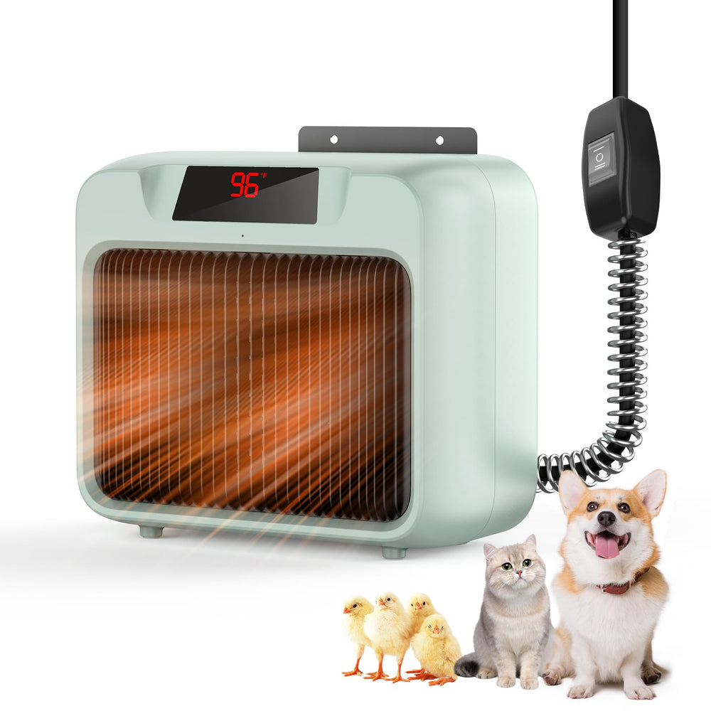 PetJoyAdd dog house heater wall-mount grey provides efficient warmth for outdoor spaces.