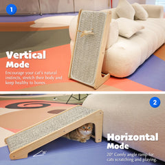 PETKARAY built-to-last scratcher with natural sisal mat for scratching