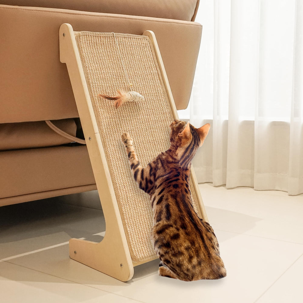 PETKARAY cat scratcher with sisal mat ready for daily scratching and play
