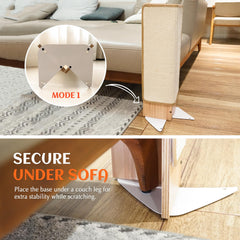 PETKARAY durable-wood-metal-base supports vigorous scratching without wobble