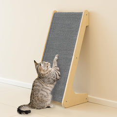 PETKARAY l-shape cat-scratcher vertical-sisal ensures durable, vertical scratching.