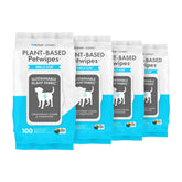 Petkin Plant-Based PetWipes center pull lid for quick, water-free pet cleaning.