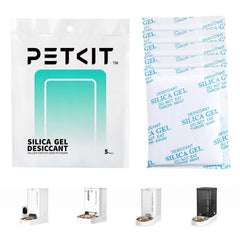 PETKIT bolsas desecantes para comederos automáticos mantienen la comida fresca y sin humedad.