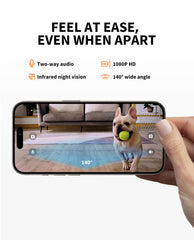 PETKIT camera night vision captures dark-room feeding moments for later review.