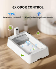 PETKIT Crystal Litter Odor Control highlights strong urine absorption for a fresher box.