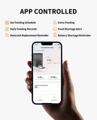 PETKIT Fresh Element Solo app control panel for remote feeding customization