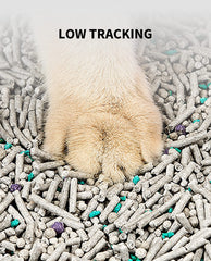 PETKIT Mixed Cat Litter dust-free close-up highlights minimal airborne dust.