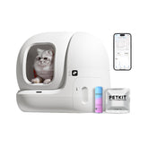 PETKIT PuraMax front view shows easy access for senior cats.