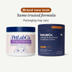 PetLab Co. probiotic chews closeup showing texture for easy daily use.