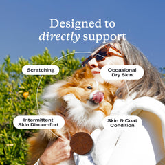 PetLab Co Skin & Coat Chew closeup showing chewy texture dogs love