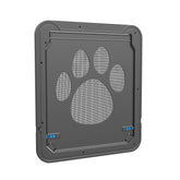 PETLESO dog door exterior view shows a sturdy ABS frame for screen door installation.