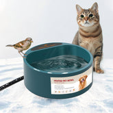 PETLESO heated water bowl front view for reliable outdoor hydration.